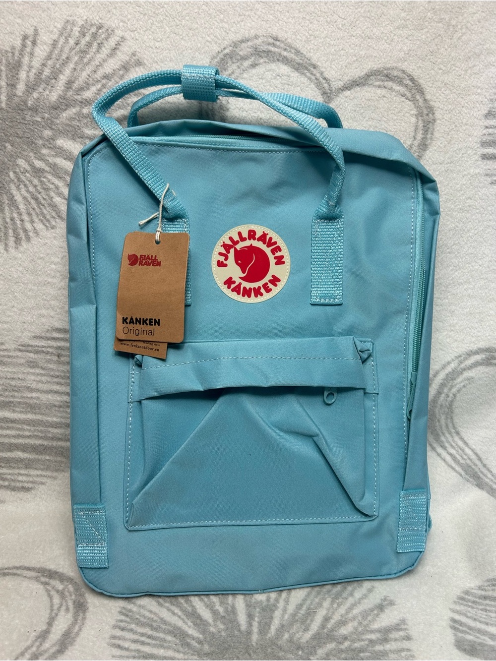 Fjallraven Kanken original teal backpack